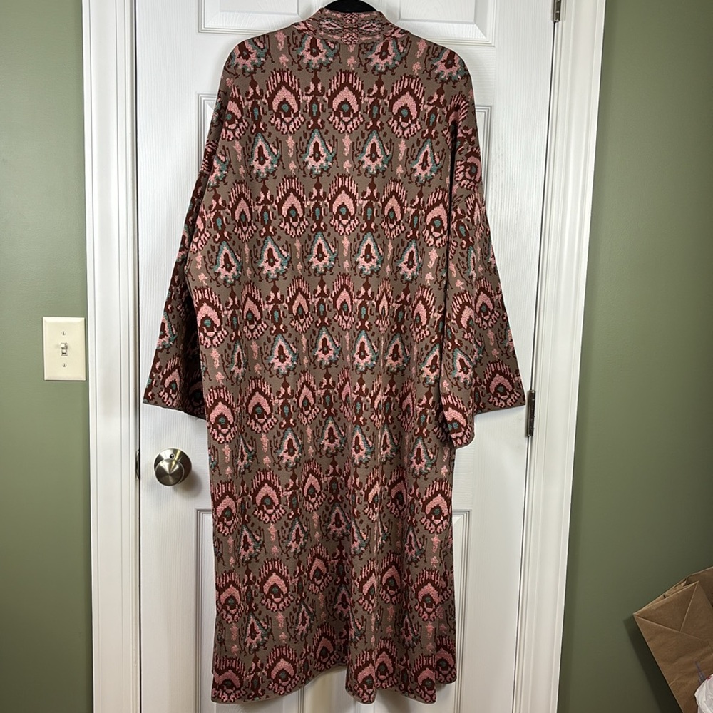 NWT Zara Special Edition Jacquard knit kimono jacket sz sm - Picture 12 of 13